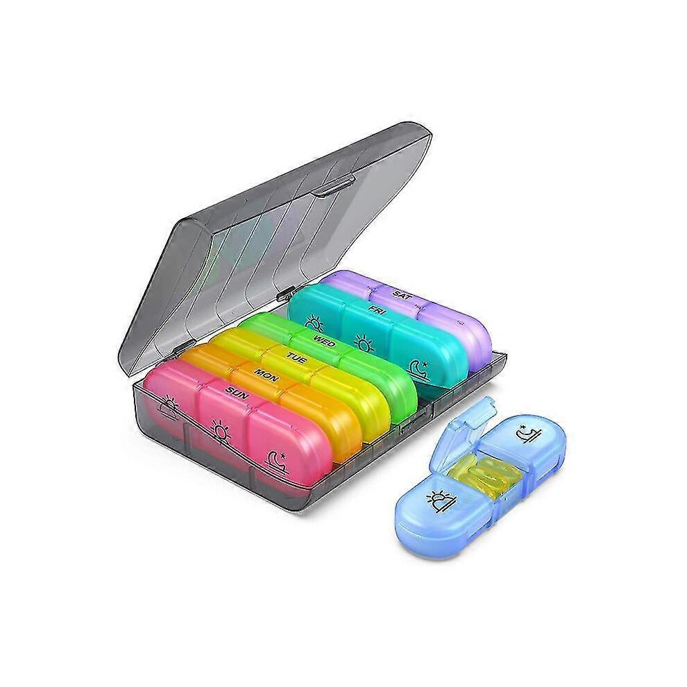 Not,Specified One Week Medicine Case Pill Box Divide Storage Tablet Advantageous Container