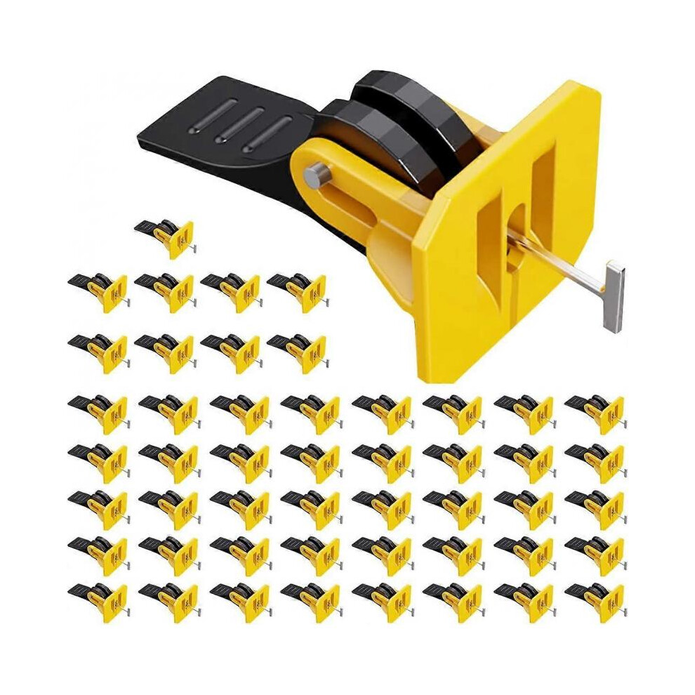 50 Pack Tile Leveling System Kit Reusable Tile Levelers Spacers Adjuster Spacer Balancing System