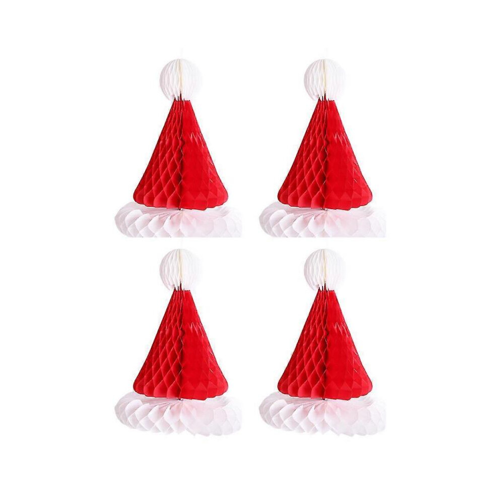 Christmas Honeycomb Decorations Assorted Honeycomb Decoration Hanging Ball Bell Hat Snowflake