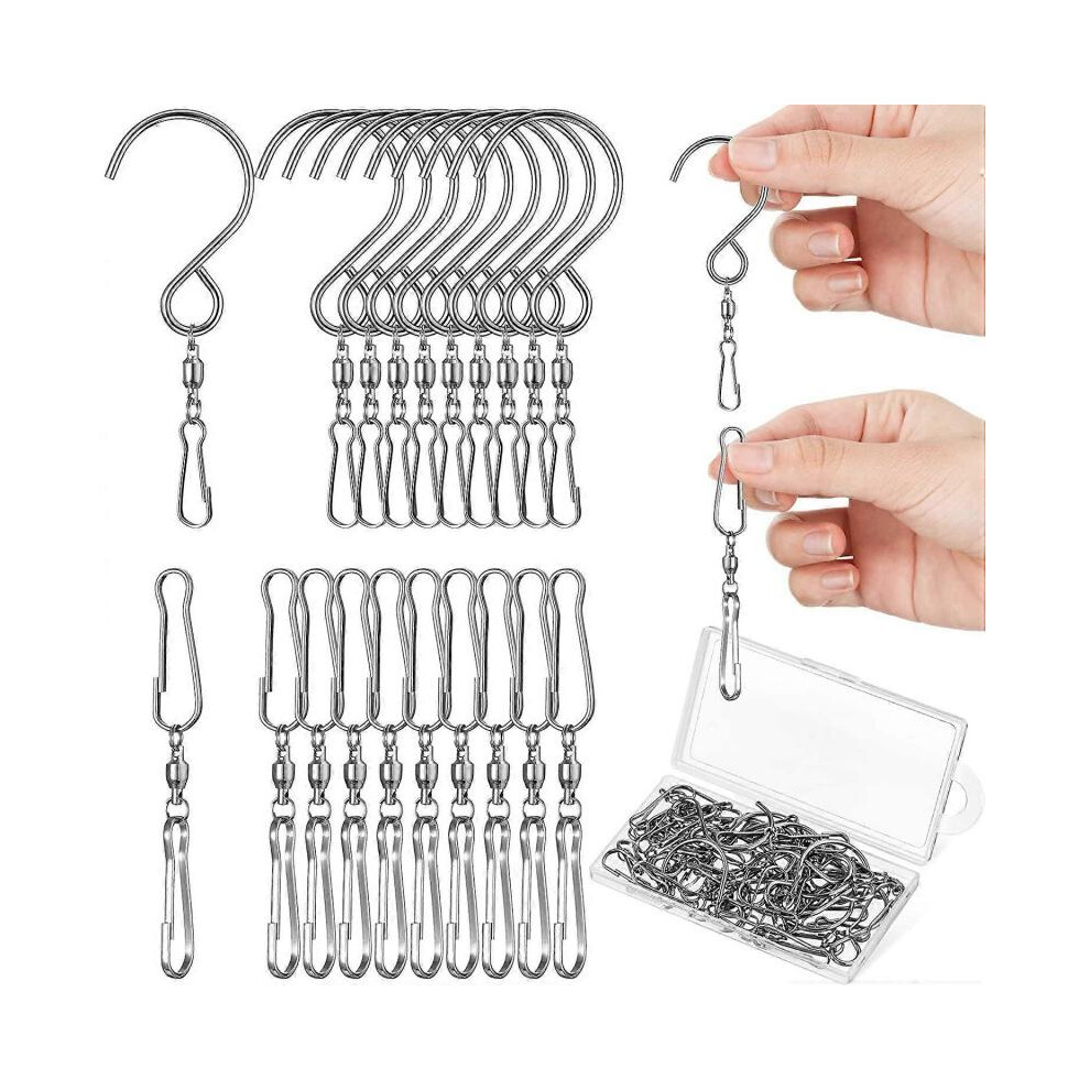 Dual Wind Spinner Swivel Hook 360 Degree Rotation, 30 Pieces Not,Specified