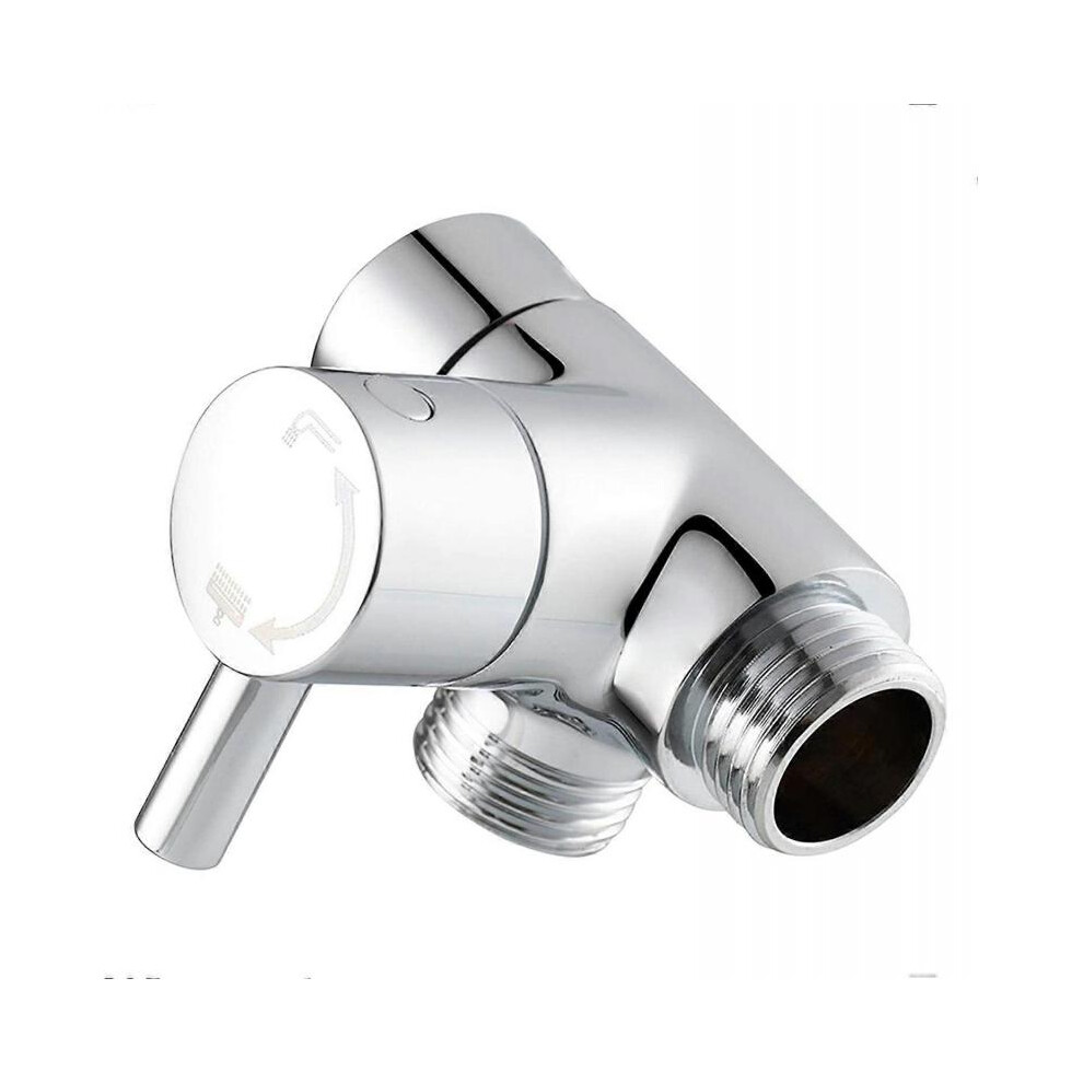 Brass Diverter Solid Metal Shower Arm Diverter Valve T-Adapter Valve Replacement