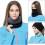 Winter wool neck warmer, soft double layer wool thick warm keeping neck warmer, elastic and multi-functional 2