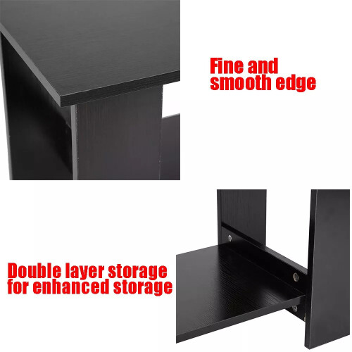 Living Room Tea Side End Desk With Lower Storage Shelf Table 2
