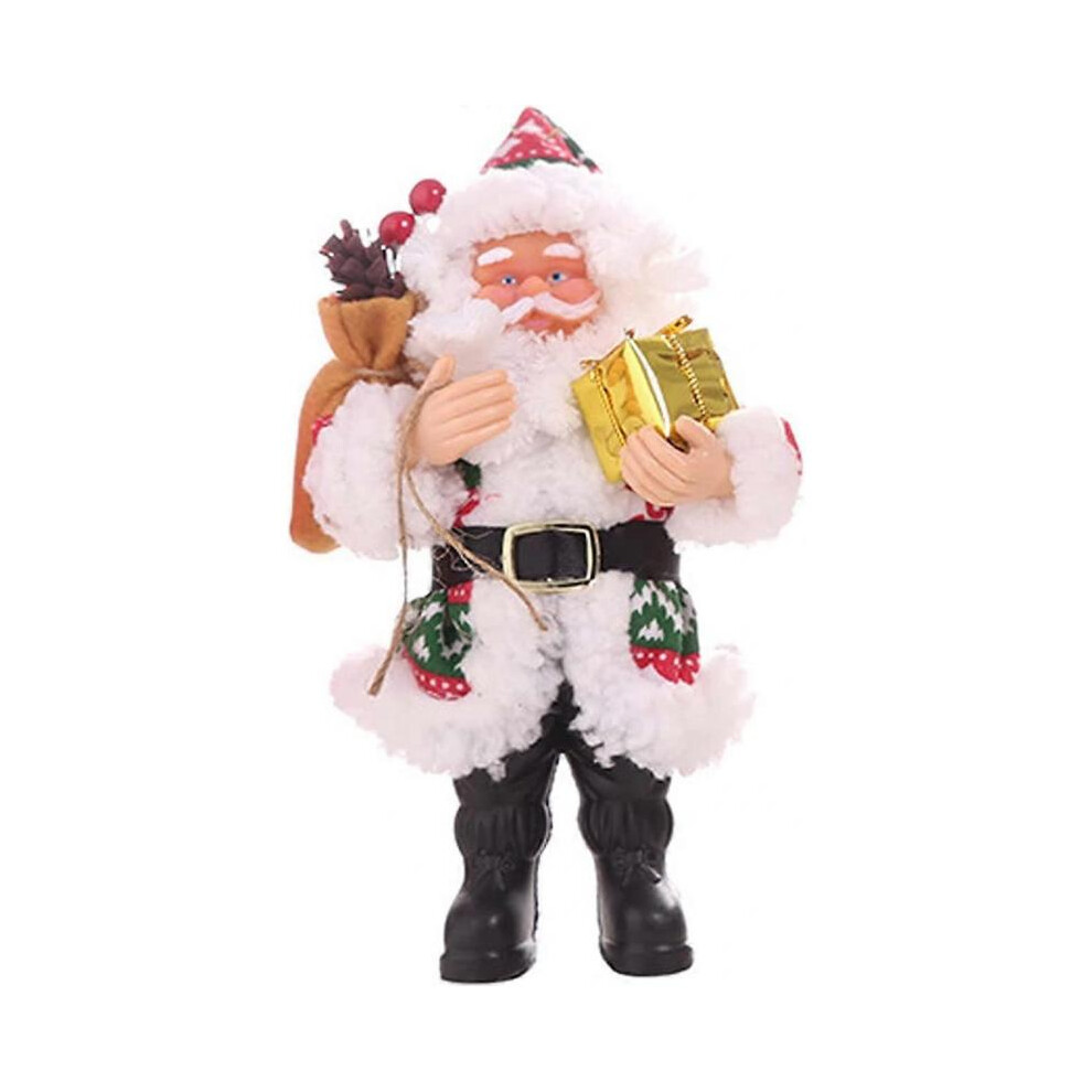 Santa Claus Figurines, 8" Standing Santa Figure, Christmas Ornament Decoration