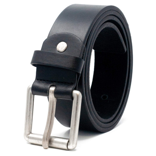 Ζώνη Jeans Ossi Ανδρική 38mm - Μαύρη Μεγάλου Μεγέθους