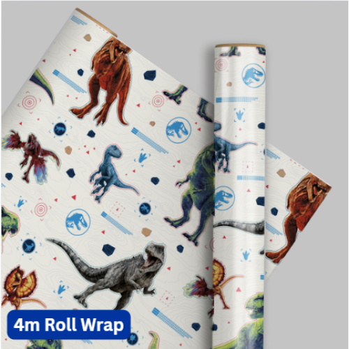 Jurassic World Jurassic World 4m Roll Wrapping Paper 1