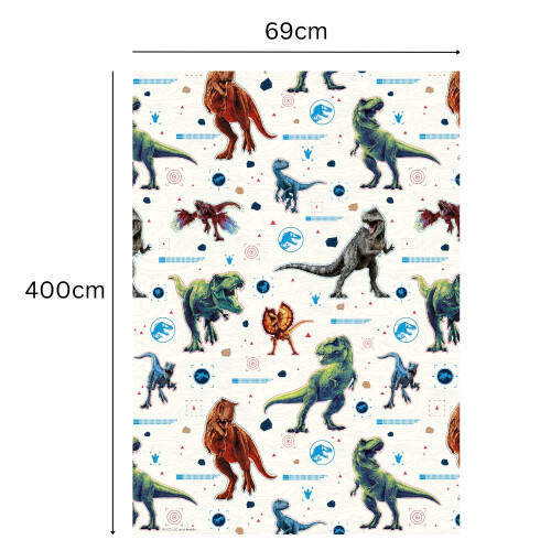 Jurassic World Jurassic World 4m Roll Wrapping Paper 2