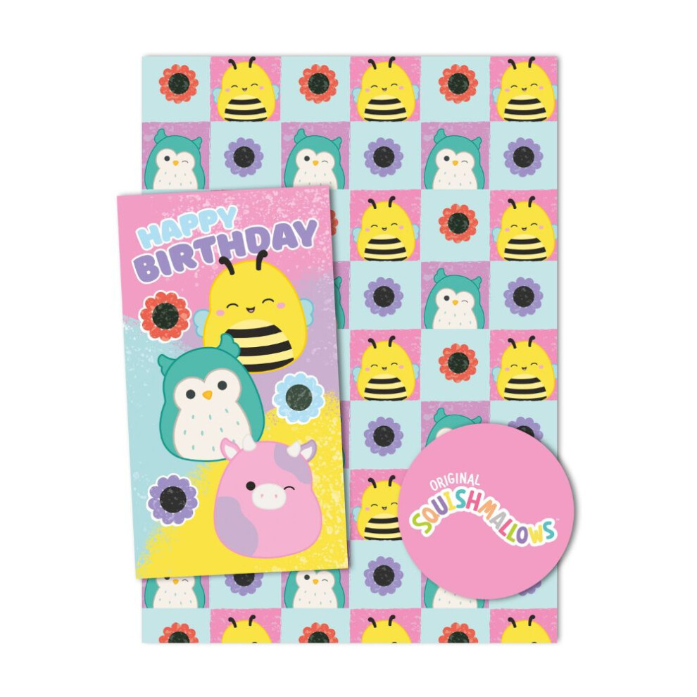 New Squishmallows 1 Sheet, 1 Tag, 1 Card Pack