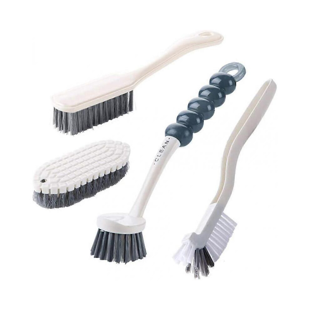 Cleaning Brushes Set, Dish Brush,Scrub Brush Bathroom Brush, Kitchen Scrub Brush,Bottle Cleaning Brush ,Shoe Cleaning Brush, 4pcs
