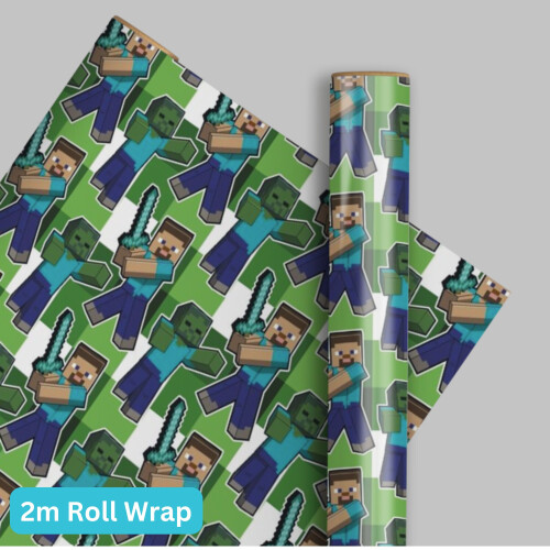 Minecraft Minecraft Gift Wrap Roll 2m