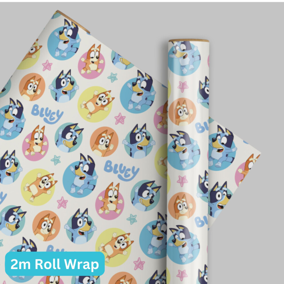 Bluey 2m Roll Wrapping Paper