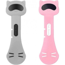 Pet Food Can Spoon Pet Food Mixing Spoons Food Canned Scoop for Dogs and Cats(Pink+Gray)