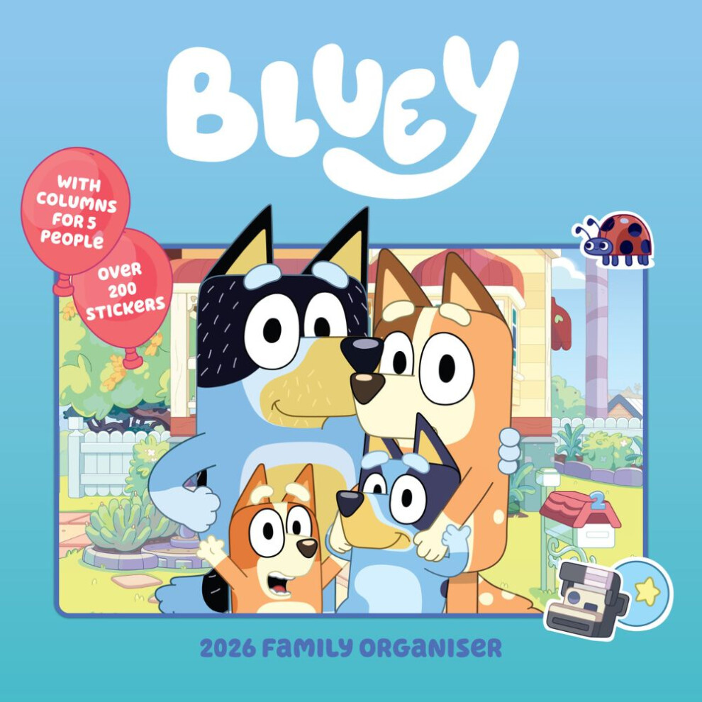 Bluey 2026 Family Organiser Calendar - Pre-Order
