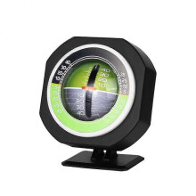 Inclinometer 4x4, Car Inclinometer, Outdoor Auto Mini Compact Compass Compass Illuminated LED Car Compass Angle Slope Meter Swing Measuring Equipment