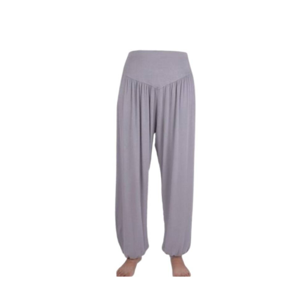 (Gray,2XL)Pantalon de yoga fermé forme lanterne danse ample exercice vêtements sport