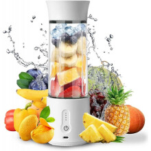 Portable Blender, Mini Smoothie Blender, Rechargeable Type-C Citrus Juicer with 6 Blades for Travel and Cooking