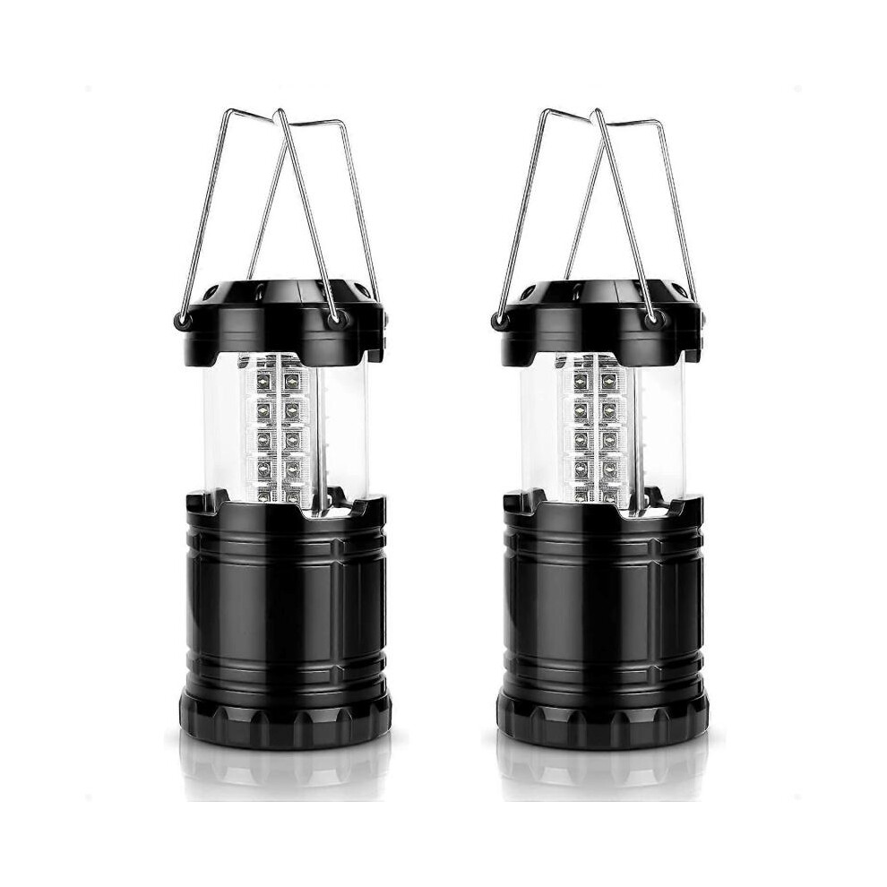 2 Pack Portable LED Camping lamp with Foldable Hook, Waterproof lamp, Battery Powered lamp, Portable Camping lamp, Applicable to Hurricane, Emergency,