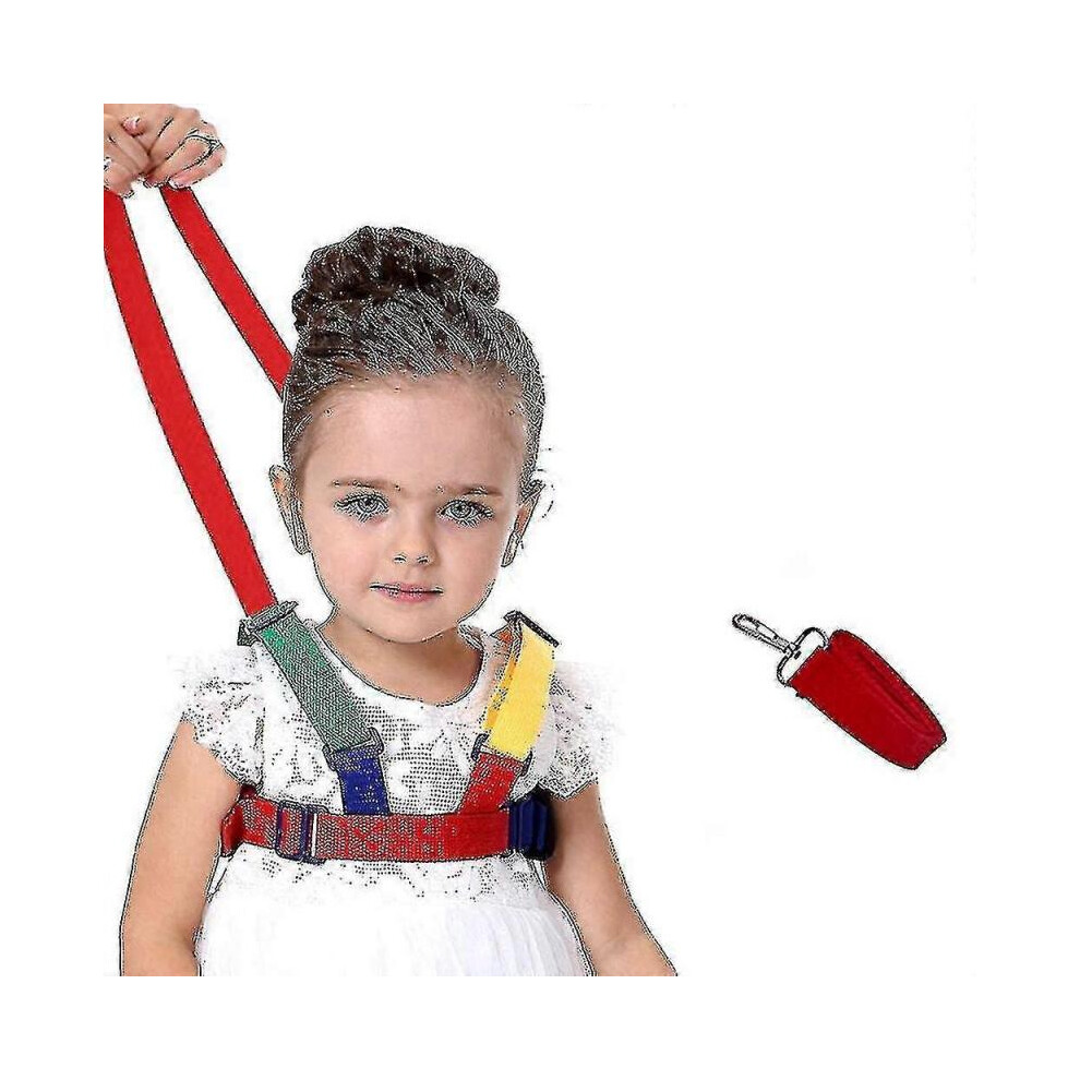 Safety Leash Anti-lost,2 In 1 Baby Safety Walking Harness Child Leash Walking Hand Belt (blue)