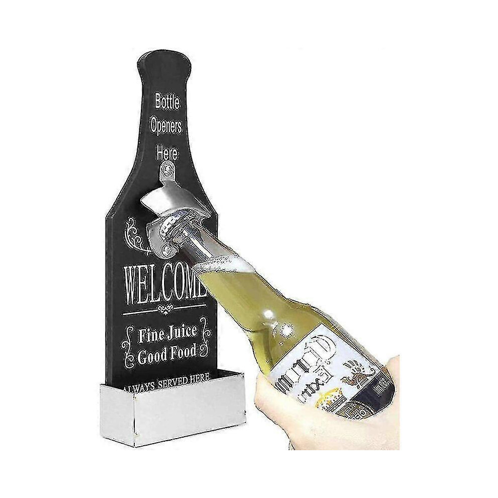 Bottle Opener Wall Mounted Bottle Opener And Cap Catcher
