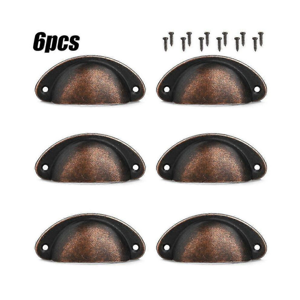 12pcs Cup Handles Shell Pull Kitchen Cupboard Cabinet Door Furniture Drawer Knobs