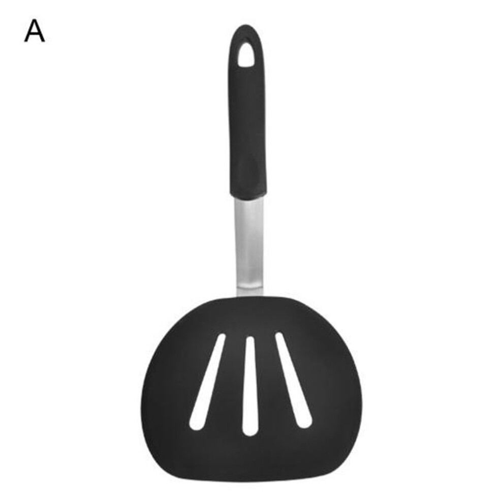 (as the picture, A) Slotted Spatula Sturdy Nonstick Heat Resistant Silicone Flexible Turner Spatula For Cooking Fish