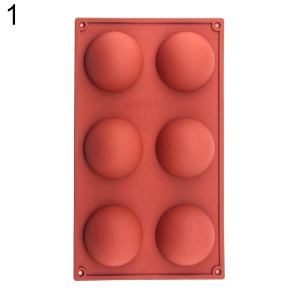 (as the picture, 1) SW Half Sphere Shape Silicone Cake Chocolate Dessert Mold DIY Decor Kitchen Tool