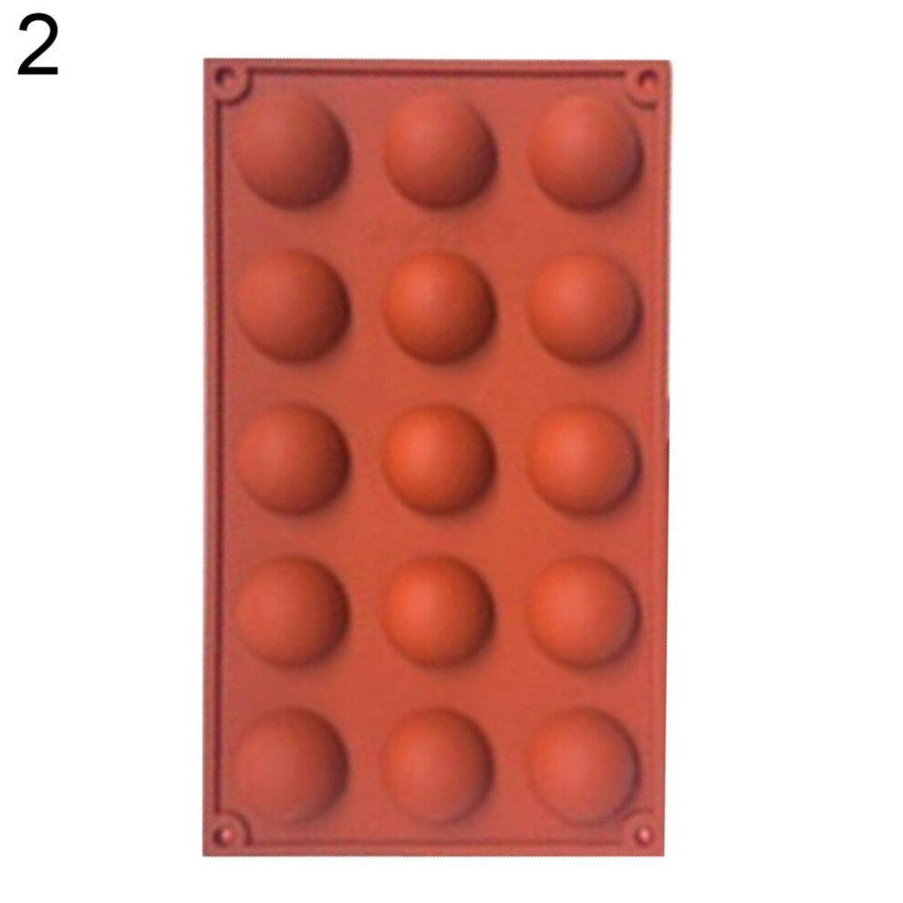 (as the picture, 2) SW Half Sphere Shape Silicone Cake Chocolate Dessert Mold DIY Decor Kitchen Tool
