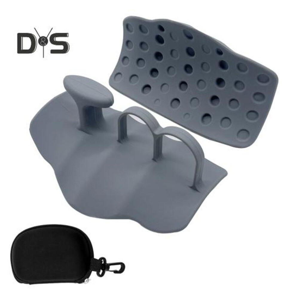 (grey, 1 Set) 1 Pair Anti-Slip Workout Grips Men Women Hand Palm Protection Weight Lifting Dumbbell Deadlift Pull-Up Grippers Gym Training Exercise Fingerless