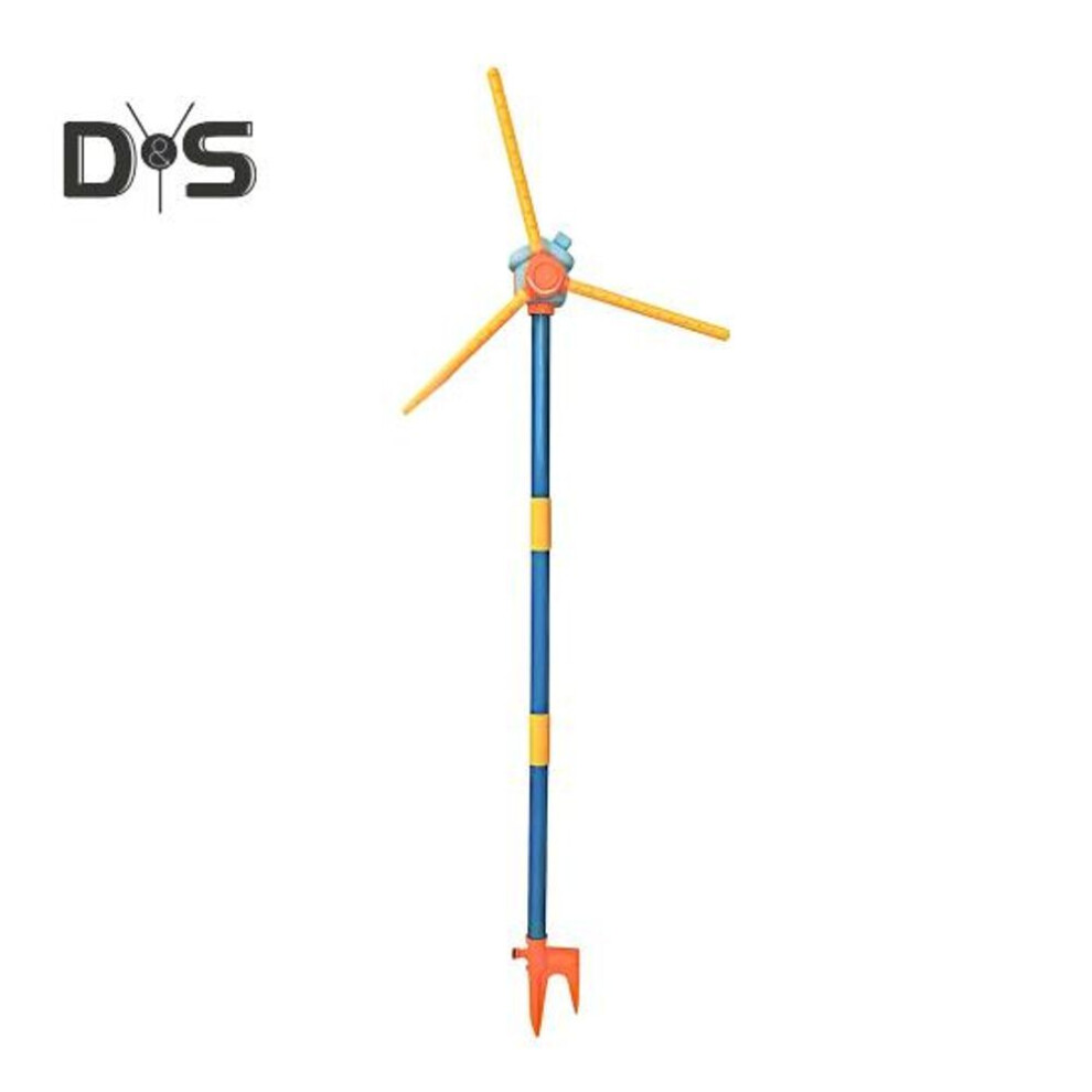55" Windmill Sprinkler Toy For Kids 360 Degrees Rotating Water Spray 36 Splash Holes Summer Backyard Lawn Play For Toddlers Boys Girls Pets