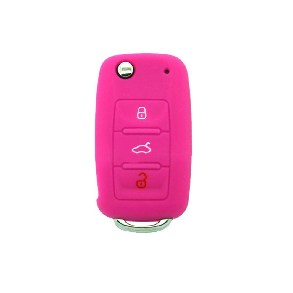 (Other) Car Interior Decoration Silicone Car Key Protective Cover Case For Golf Bora Polo Golf Auto Parts