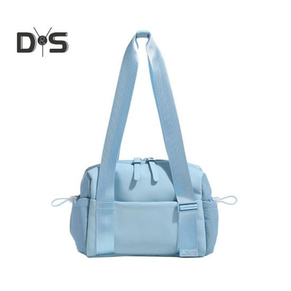 (blue) Waterproof Gym Bag Tote Bag With Adjustable Strap Mini Travel Duffle Bag With Wet Compartment For Yoga Workout Swimming