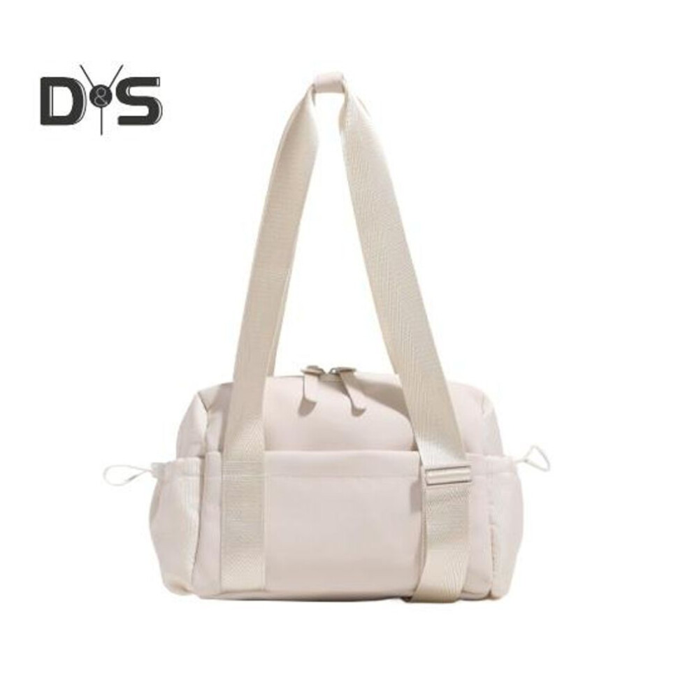 (beige) Waterproof Gym Bag Tote Bag With Adjustable Strap Mini Travel Duffle Bag With Wet Compartment For Yoga Workout Swimming