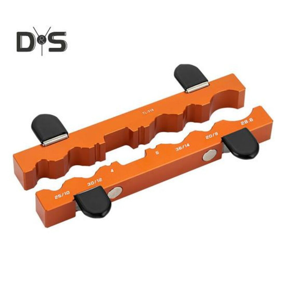 (orange) 1 Pair Bicycle Bench Vise Repair Jig Bike Hub Pedal Suspension Fork Chain Wheel Axle Spindle Clamp Holder Multi-function Bike Maintenance Tool