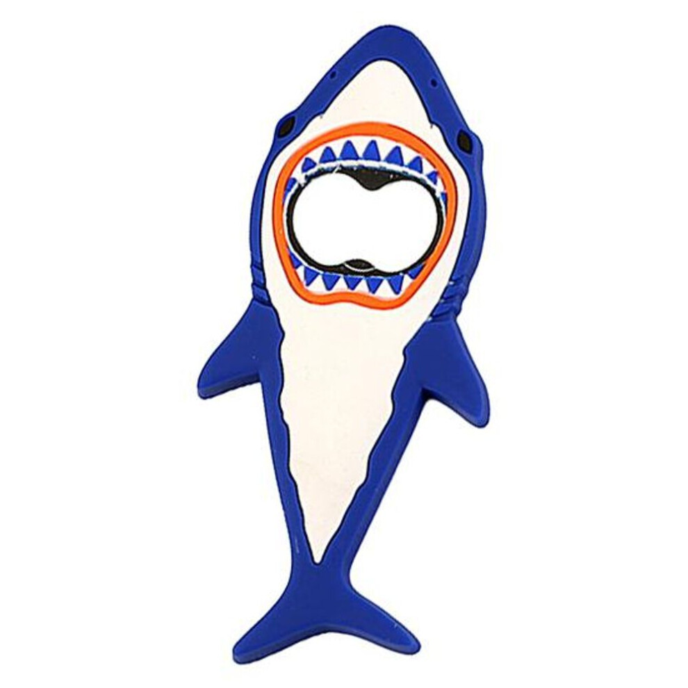 (blue) Magnet Wine Opener Creative Labor saving Cartoon Ocean Shark Corkscrew Kitchen Accessories