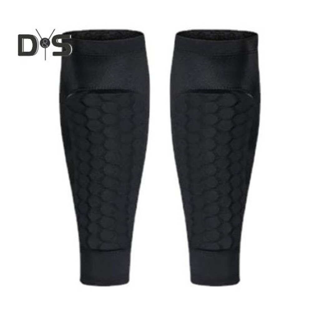 (black, L) Shin Guard Sleeve Soccer Shin Pad Sleeve Football Leg Support Compression Calf Sleeves For Kids And Adults
