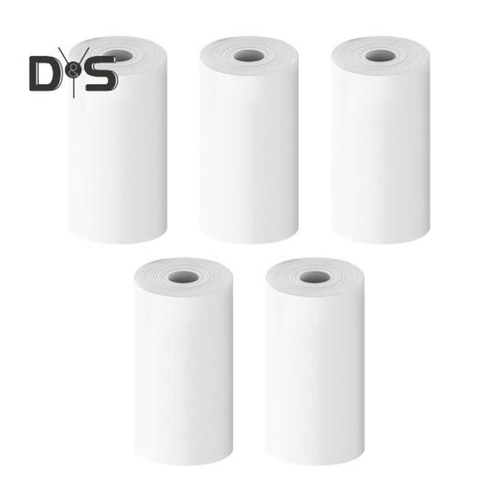 (as the picture, 5pcs) 5/10pcs Kids Instant Camera Print Refill Paper Eco-friendly No Odor Universal Easy To Use Photo Printer Thermal Paper Rolls