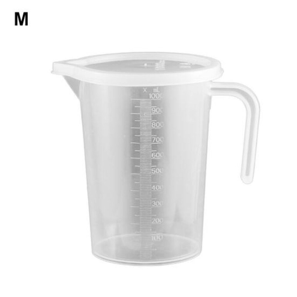 (as the picture, M) Heat-resistant Measuring Cup Strong Toughness Plastic Clear Scale Portable Measuring Jug