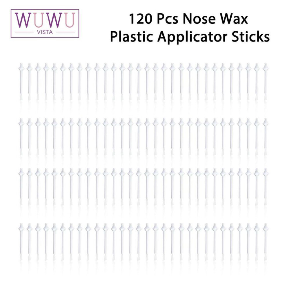(as the picture, 120pcs) WUWUVISTA Nose Wax Stick 10.,60.,120Pcs Multi Use Wax Stick Nose Beard Eyebrow Hair Removal Stick Hair Removal Tool Kit Beeswax Safe Quick