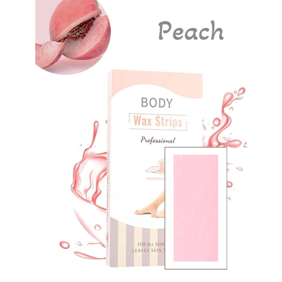 (pink) Wuwuvista Wax Strips 20pcs Sugar Wax Professional Hair Removal Wax Strips For Summer Leg Body Face Wax Paper Useful Depilation Beauty Tool