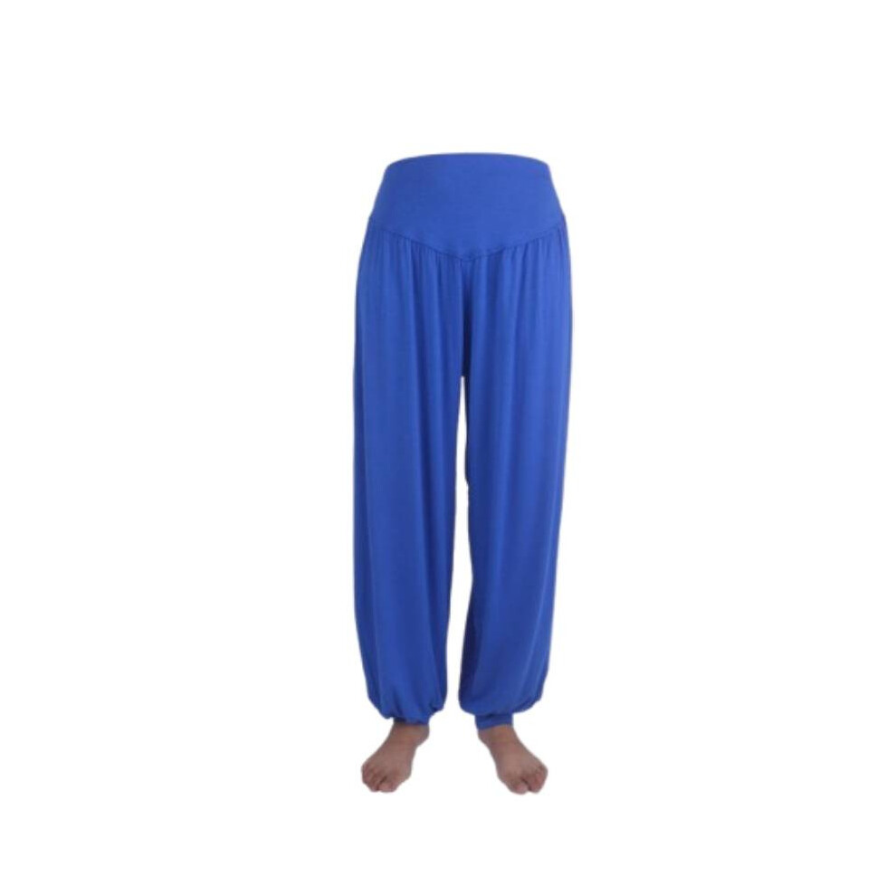 (Royal Blue,2XL)Pantalon de yoga fermé forme lanterne danse ample exercice vêtements sport