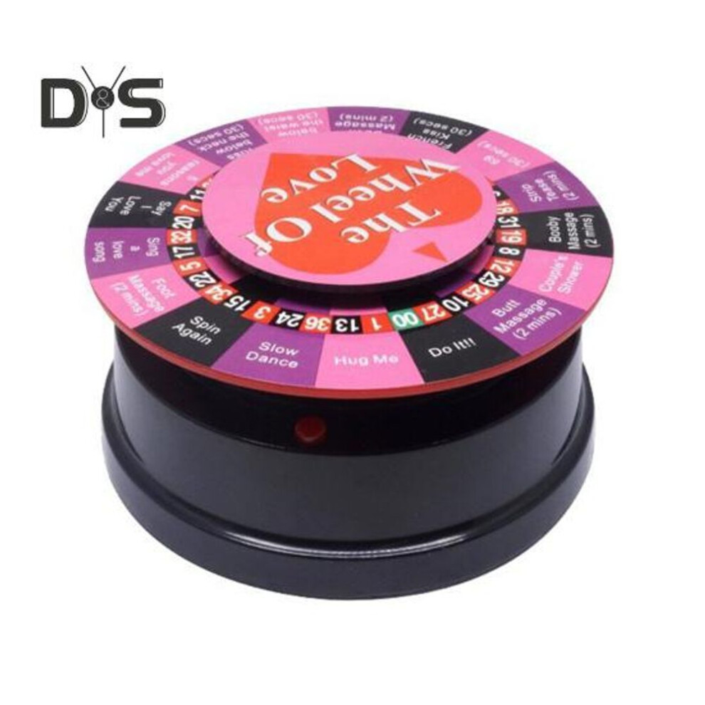 Adults Electric Spinning Wheel Couple Interactive Turntable Bachelor Bedroom Foreplay Game Girlfriend Boyfriend Wedding Anniversary Valentine's Day