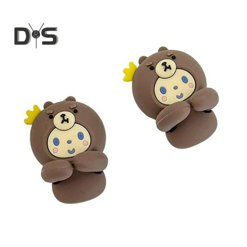 (as the picture, G) 2Pcs Silicone Cable Organizers Multipurpose Wire Management Clips Cute Animal Design Adhesive Cord Holders