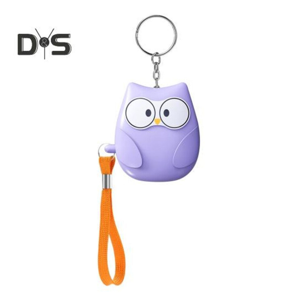 (Other) Personal Alarm Keychain with LED Light Deafening Sound Cute Shape Portable Emergency Self-Defense Safety Alarm Keychain
