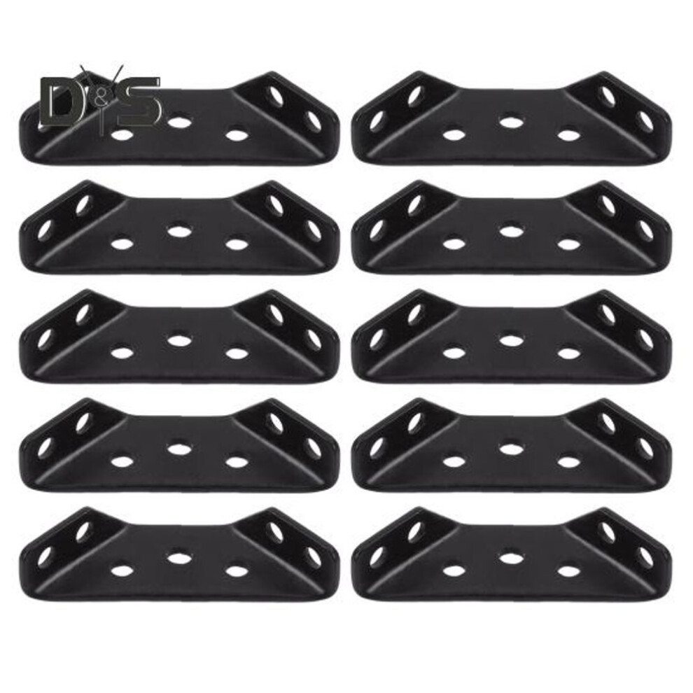 10pcs Universal Metal Furniture Corner Connector Rustproof Corrosion Resistant Shelf Cabinet Furniture Triangle Support Corner Brackets