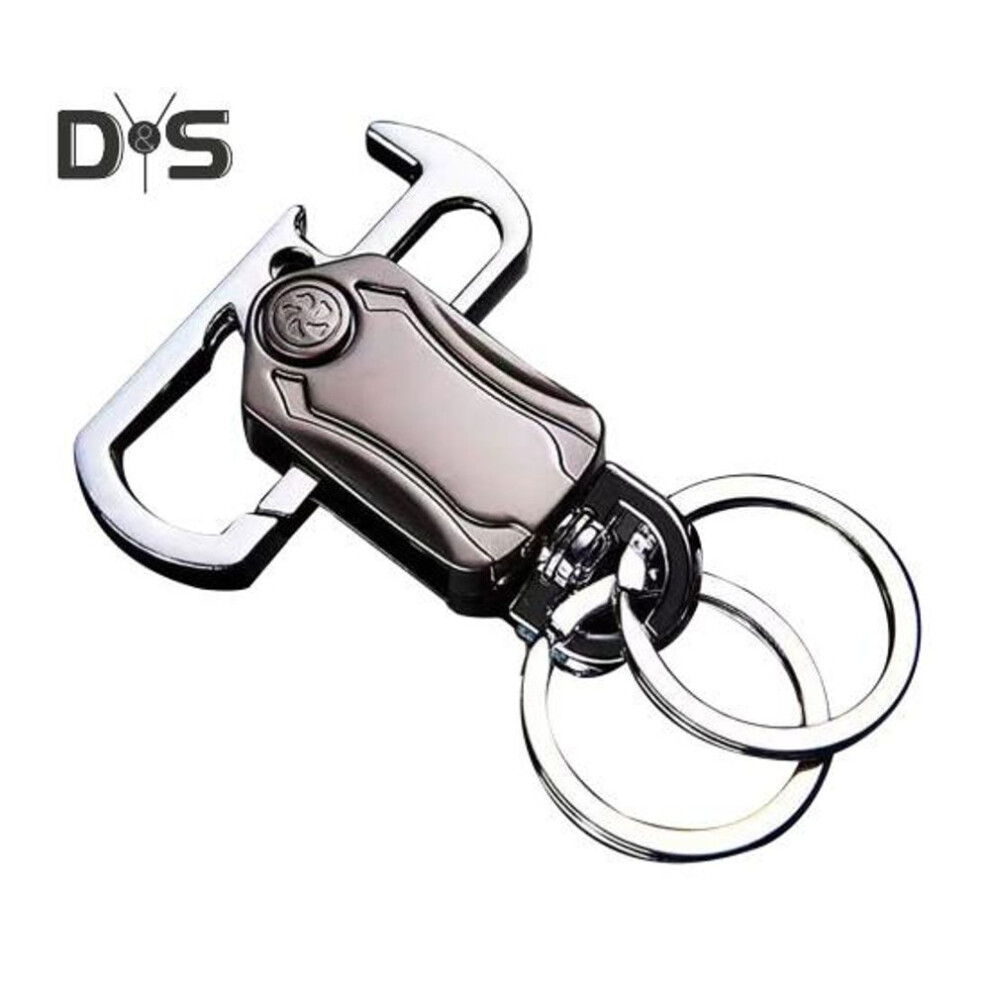 (as the picture, B) Key Organizer Heavy Duty Multifunctional Keychain Carabiner Clip Bottle Opener Portable Lightweight Fidget Spinner