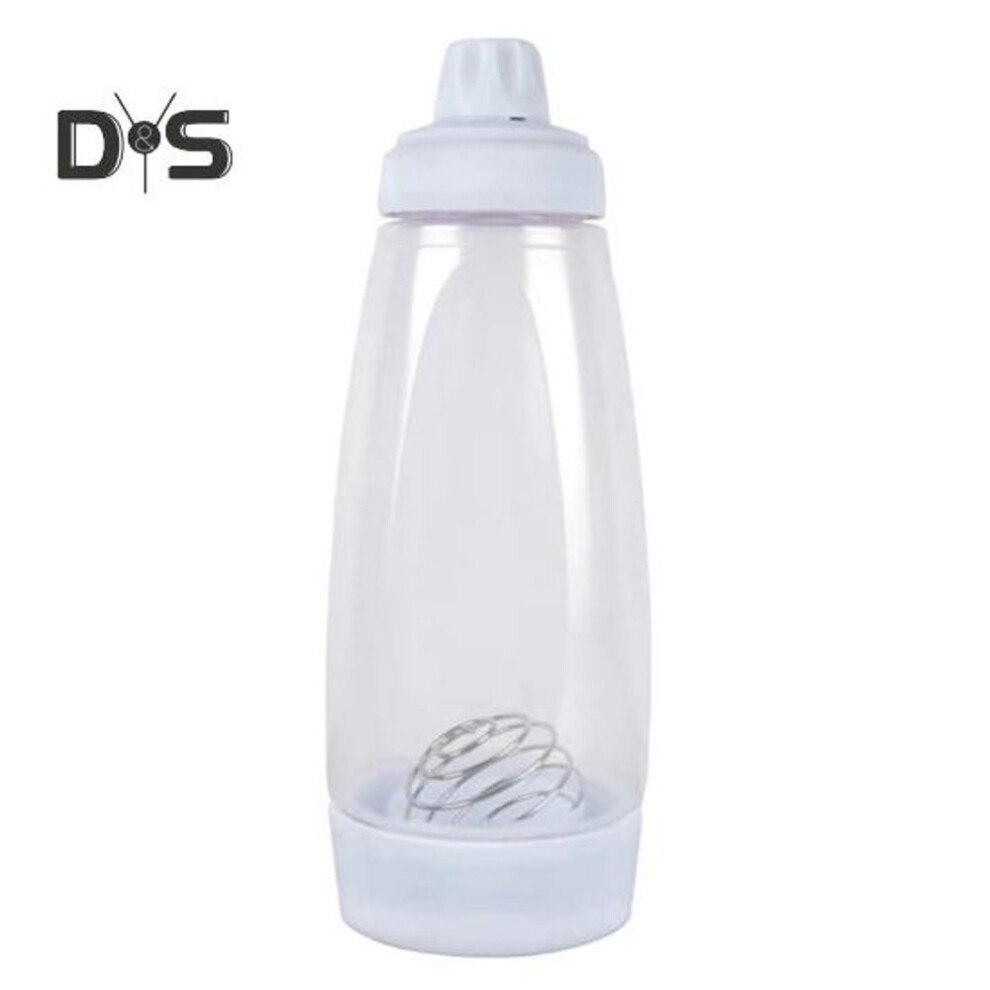 (as the picture, 1pc) 1/2pcs Batter Mixing Bottle With Blender Ball Wire Whisk Easy Clean Pancake Batter Dispenser Bottle For Cupcakes Waffles Crepes Bpa Free Kitchen