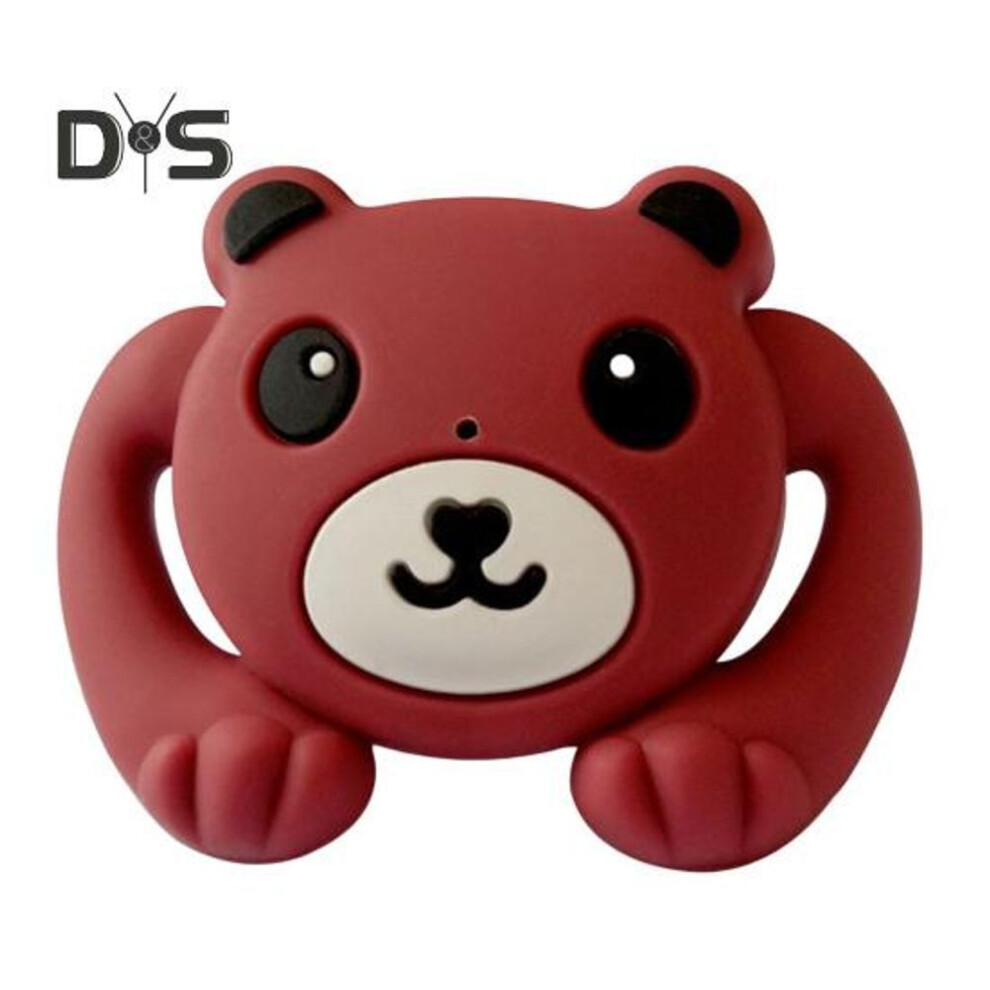 (brown) Baby Products Pacifier Arc Panel Super Soft Cartoon Pictures All-in-one Soothe The Emotions Exercise Breathing Vivid Color Silicone Material Baby