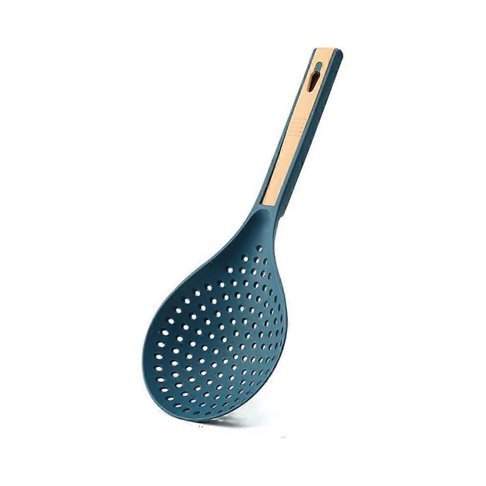 Strainer Scoop Colander Slotted Pasta Spoon Non-Stick Cooking Silicone Scoop Ladle for Filter Vegetable Pasta-image-OPC-PH5RBZG-NEW