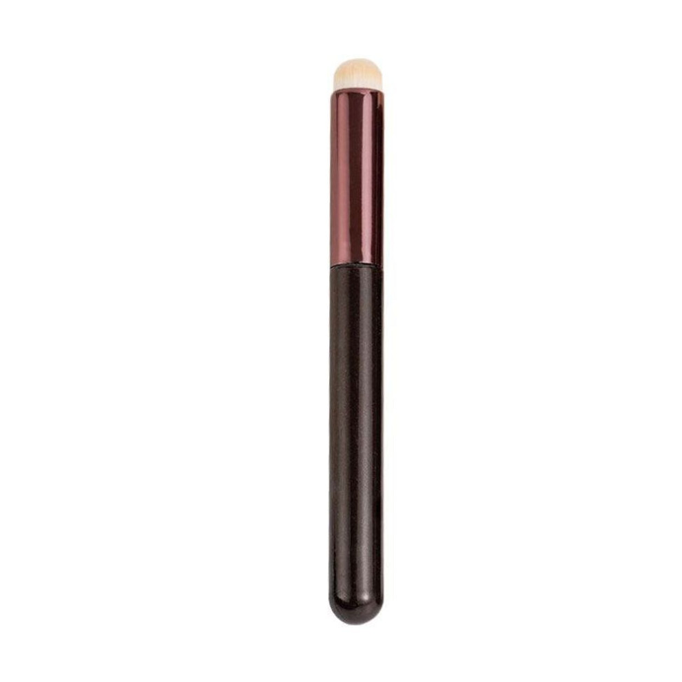 Round Lip Brush For Precise Application - Soft Dense Bristles, Seamless Blending, Glossy Handle, Ideal For Lip Lining & Color Fill