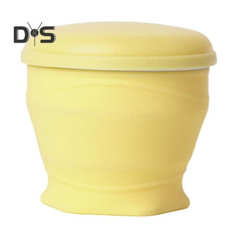(yellow, 180ml) Silicone Folding Water Cup with Lanyard 180ML Reusable Portable Drinking Mug Wide-Mouth Lightweight Collapsible Drinking Vessel for Travel Outdoor